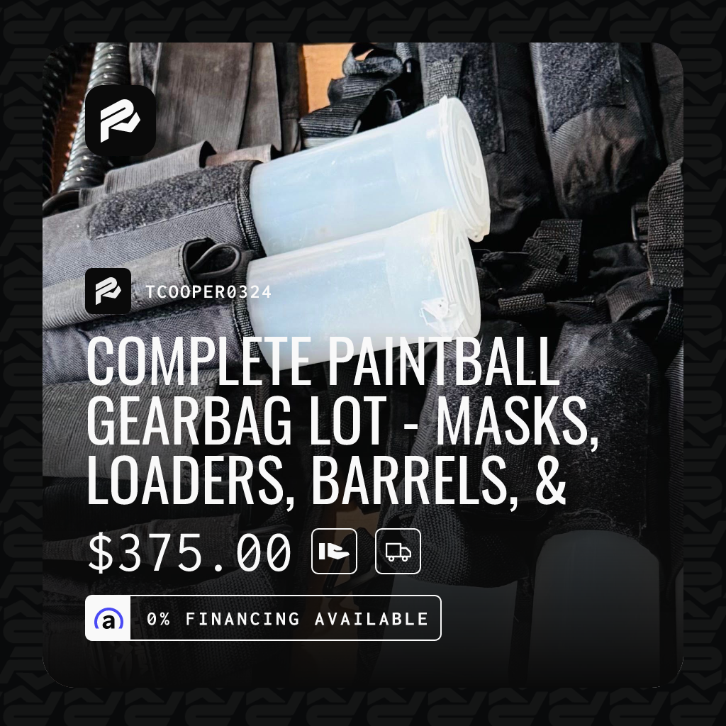 Complete Paintball Gearbag Lot - Masks, Loaders, Barrels, & Accessories ...